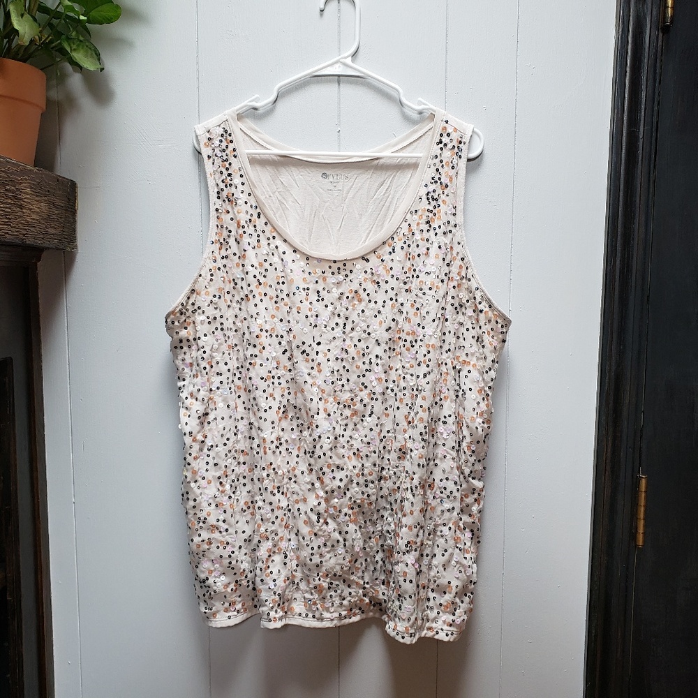 Stylus Sequin Tank Top